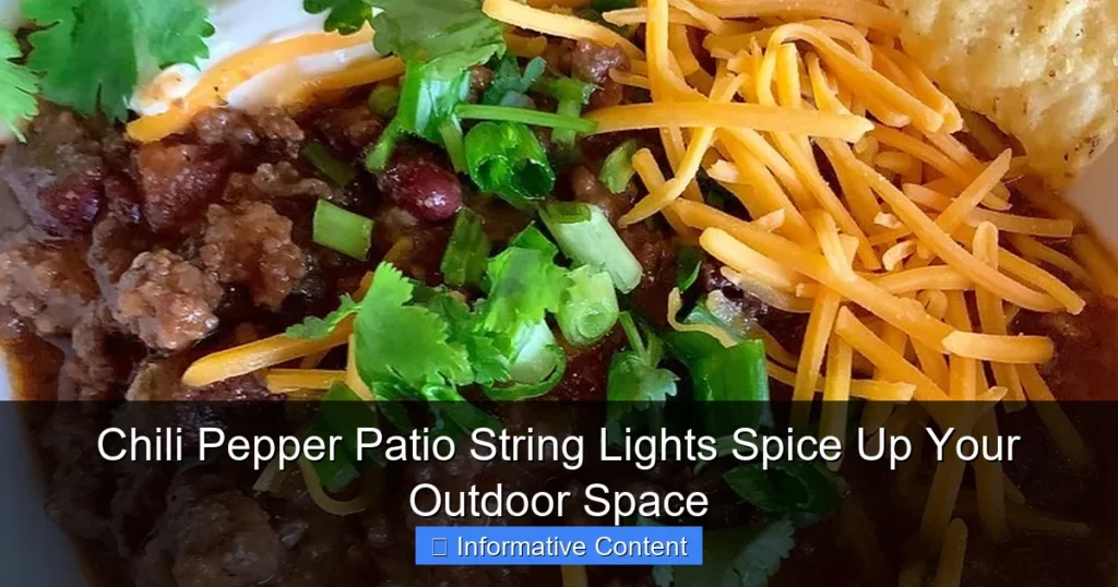 Chili Pepper Patio String Lights Spice Up Your Outdoor Space