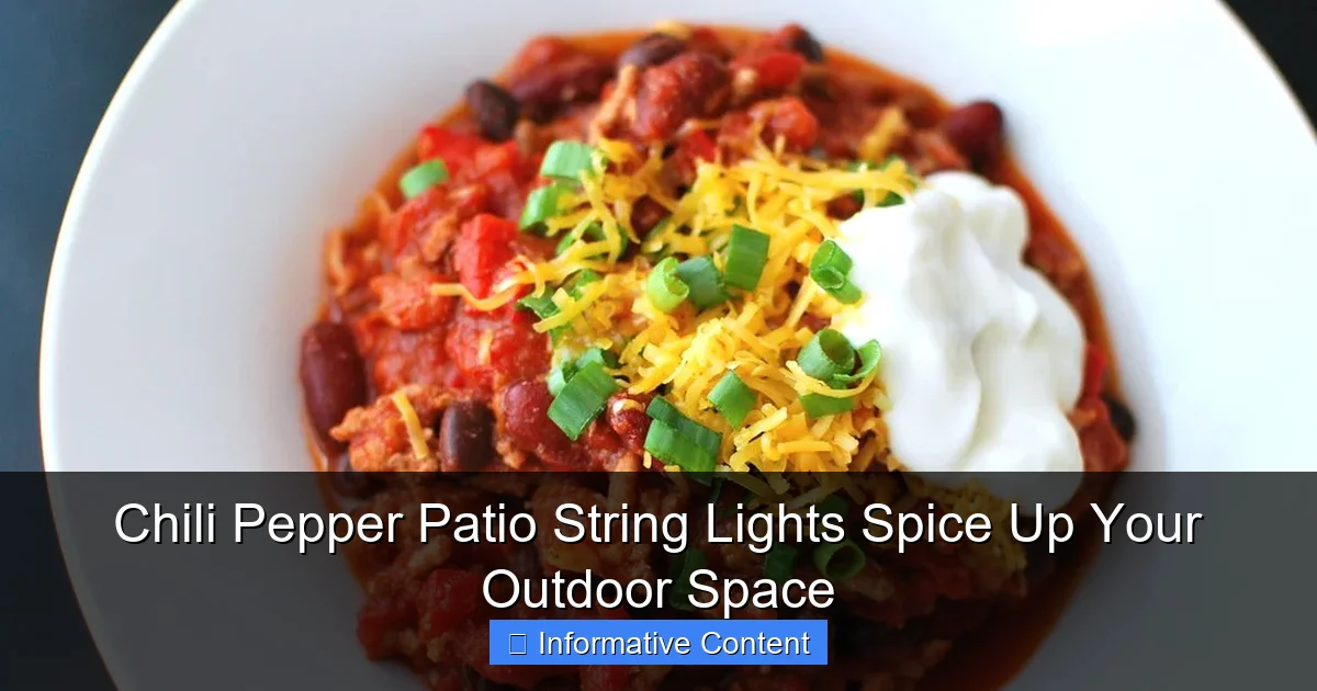 Chili Pepper Patio String Lights Spice Up Your Outdoor Space