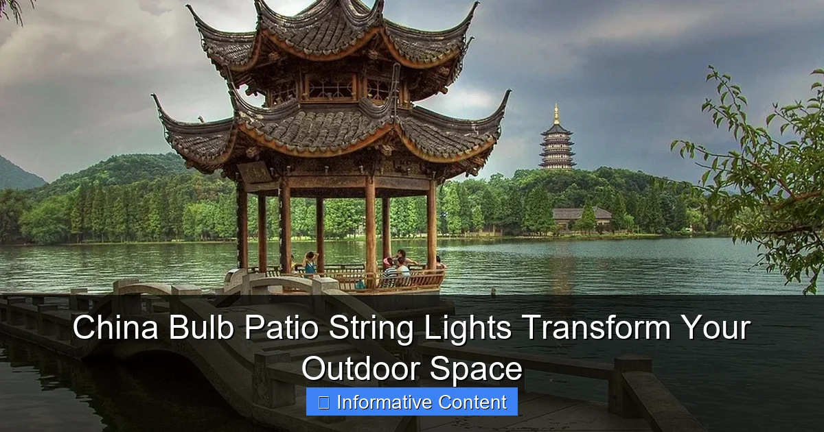 China Bulb Patio String Lights Transform Your Outdoor Space