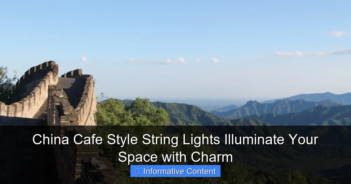 China Cafe Style String Lights Illuminate Your Space with Charm