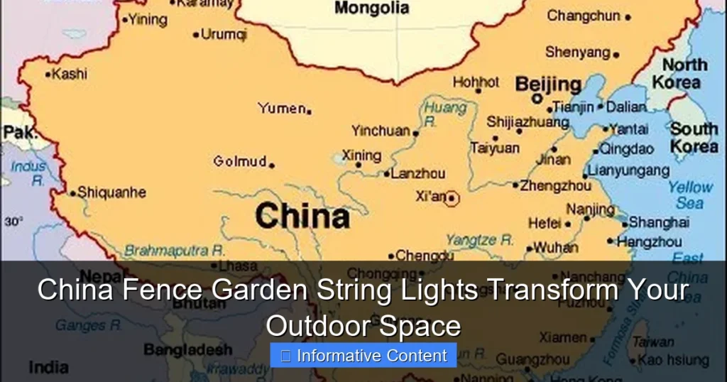 China Fence Garden String Lights Transform Your Outdoor Space