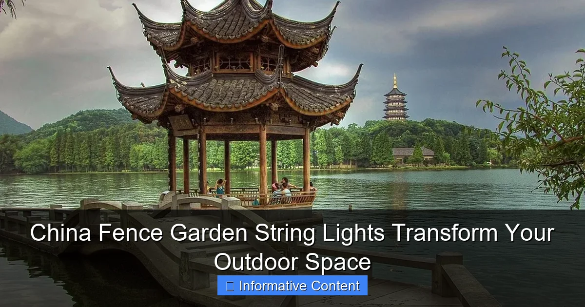 China Fence Garden String Lights Transform Your Outdoor Space