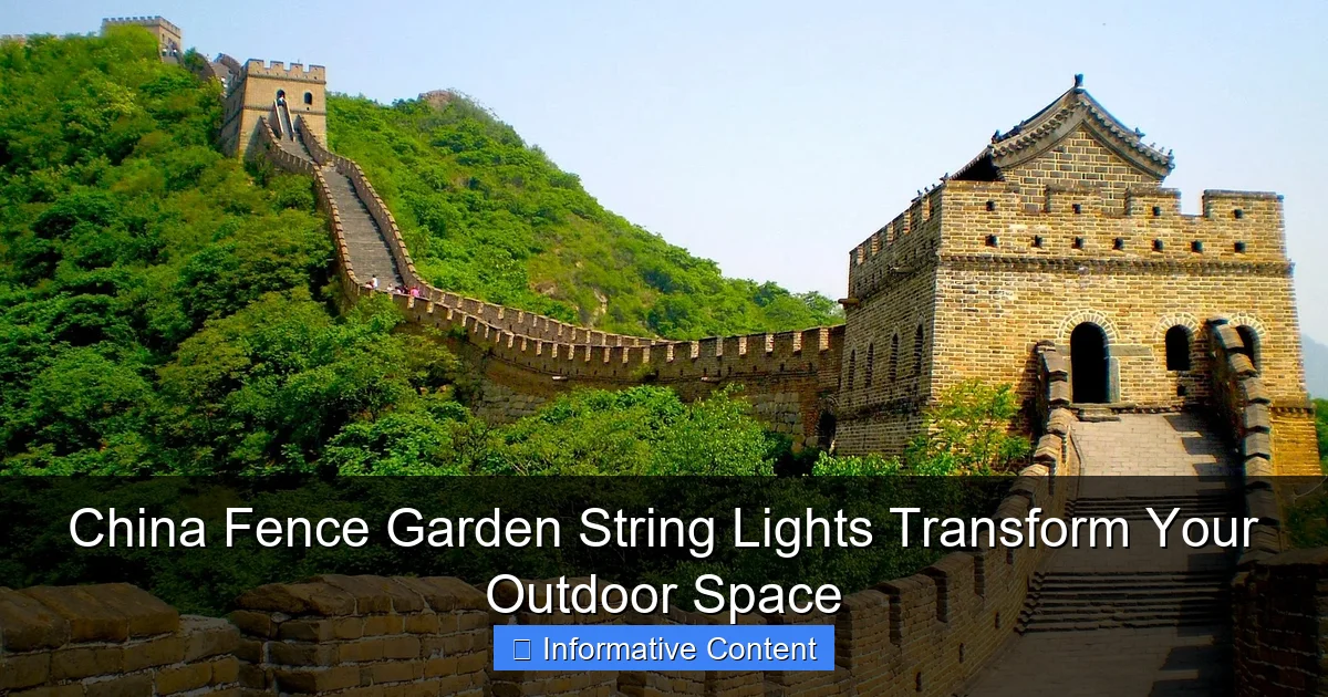 China Fence Garden String Lights Transform Your Outdoor Space