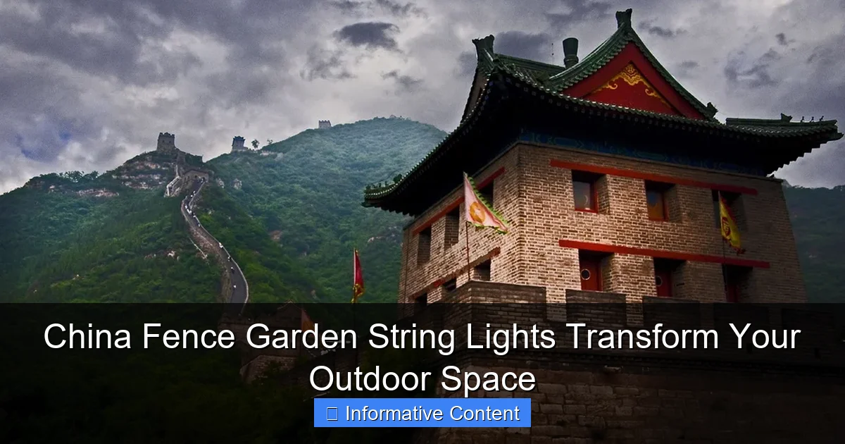 China Fence Garden String Lights Transform Your Outdoor Space