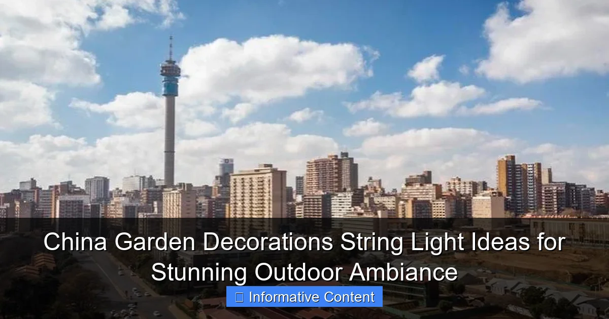 China Garden Decorations String Light Ideas for Stunning Outdoor Ambiance