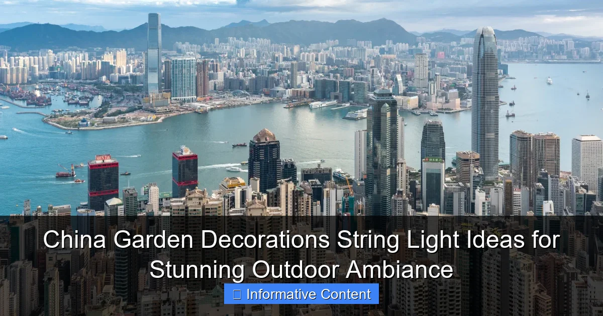 China Garden Decorations String Light Ideas for Stunning Outdoor Ambiance
