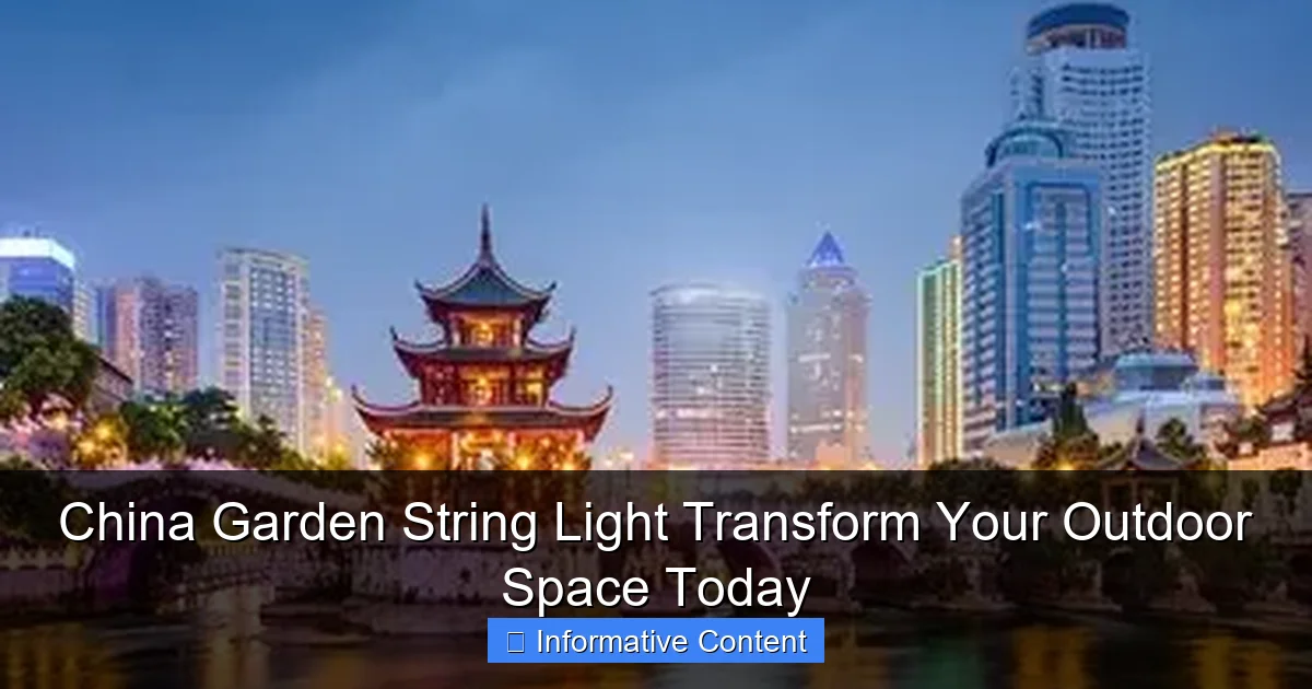 China Garden String Light Transform Your Outdoor Space Today
