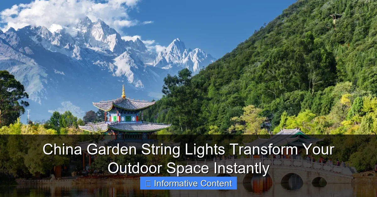 China Garden String Lights Transform Your Outdoor Space Instantly