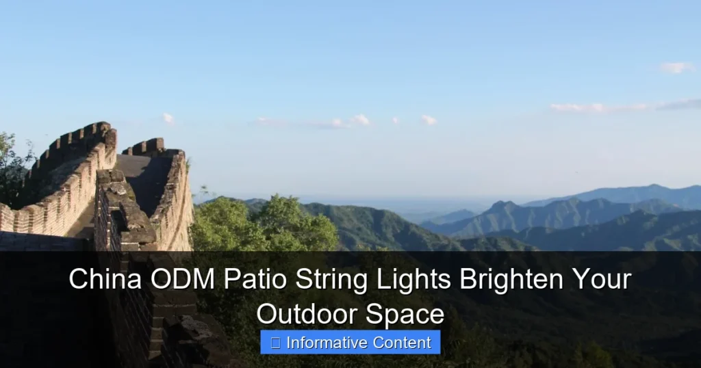 China ODM Patio String Lights Brighten Your Outdoor Space