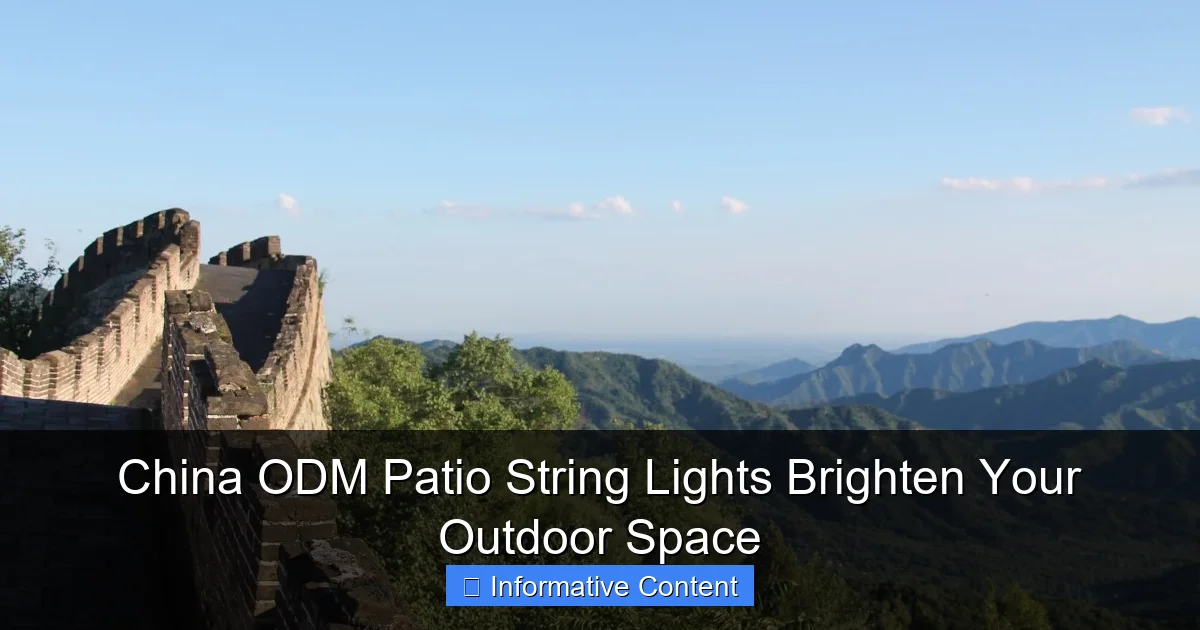 China ODM Patio String Lights Brighten Your Outdoor Space