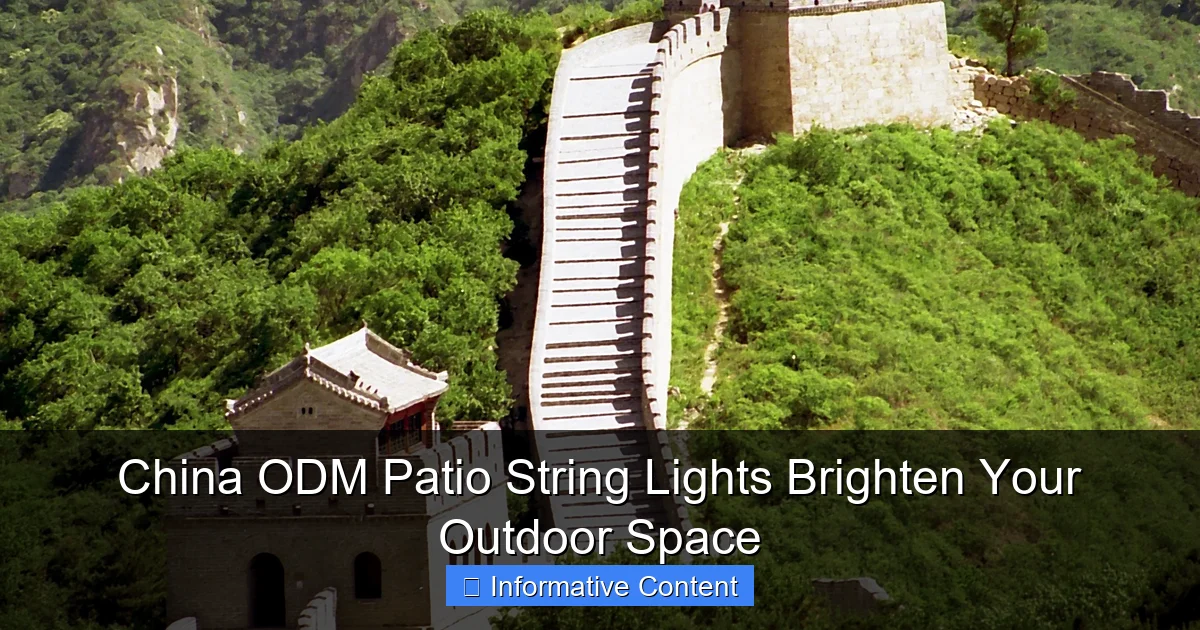 China ODM Patio String Lights Brighten Your Outdoor Space