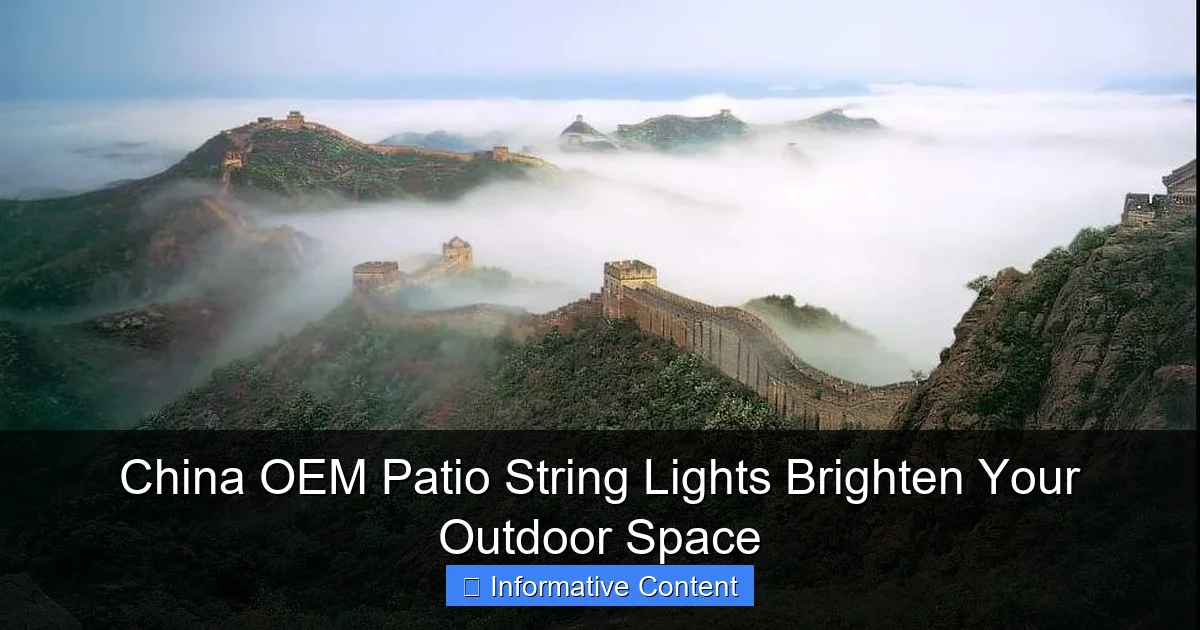 China OEM Patio String Lights Brighten Your Outdoor Space