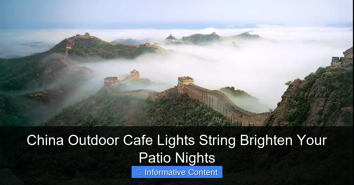 China Outdoor Cafe Lights String Brighten Your Patio Nights