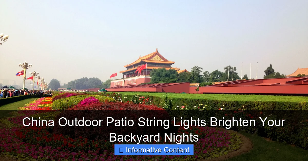 China Outdoor Patio String Lights Brighten Your Backyard Nights