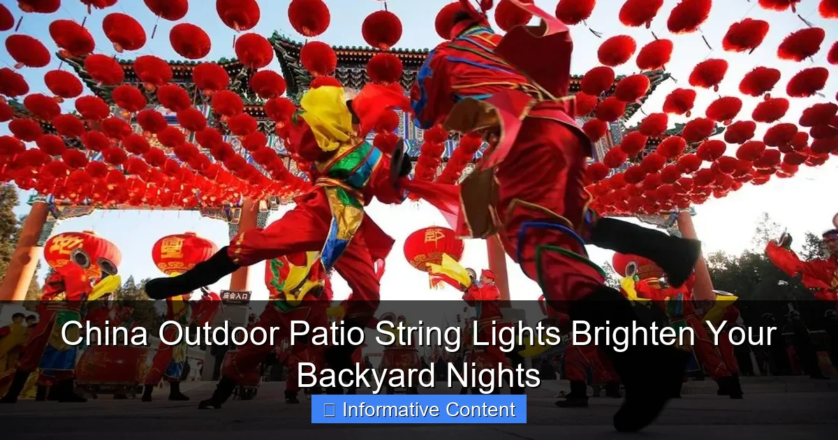 China Outdoor Patio String Lights Brighten Your Backyard Nights