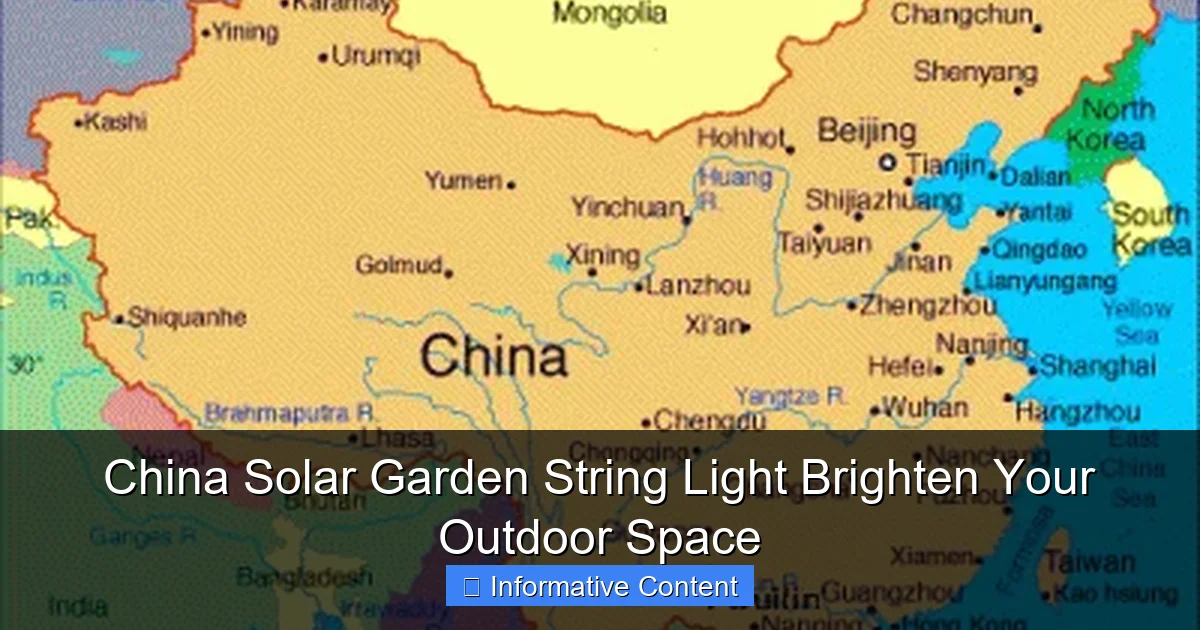 China Solar Garden String Light Brighten Your Outdoor Space