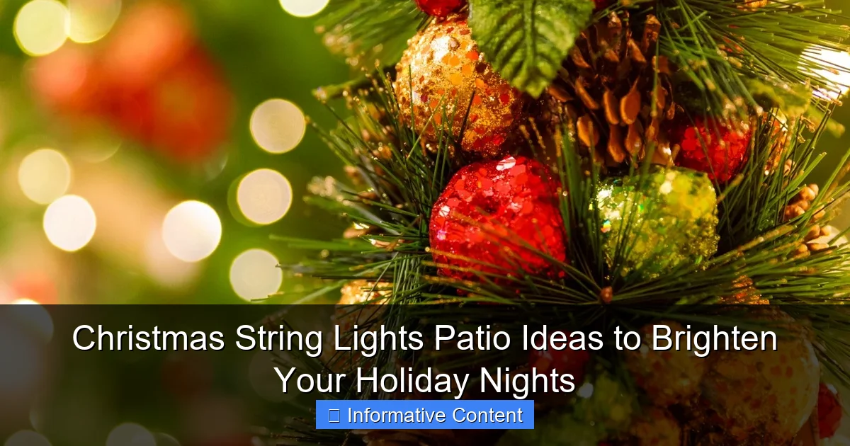 Christmas String Lights Patio Ideas to Brighten Your Holiday Nights