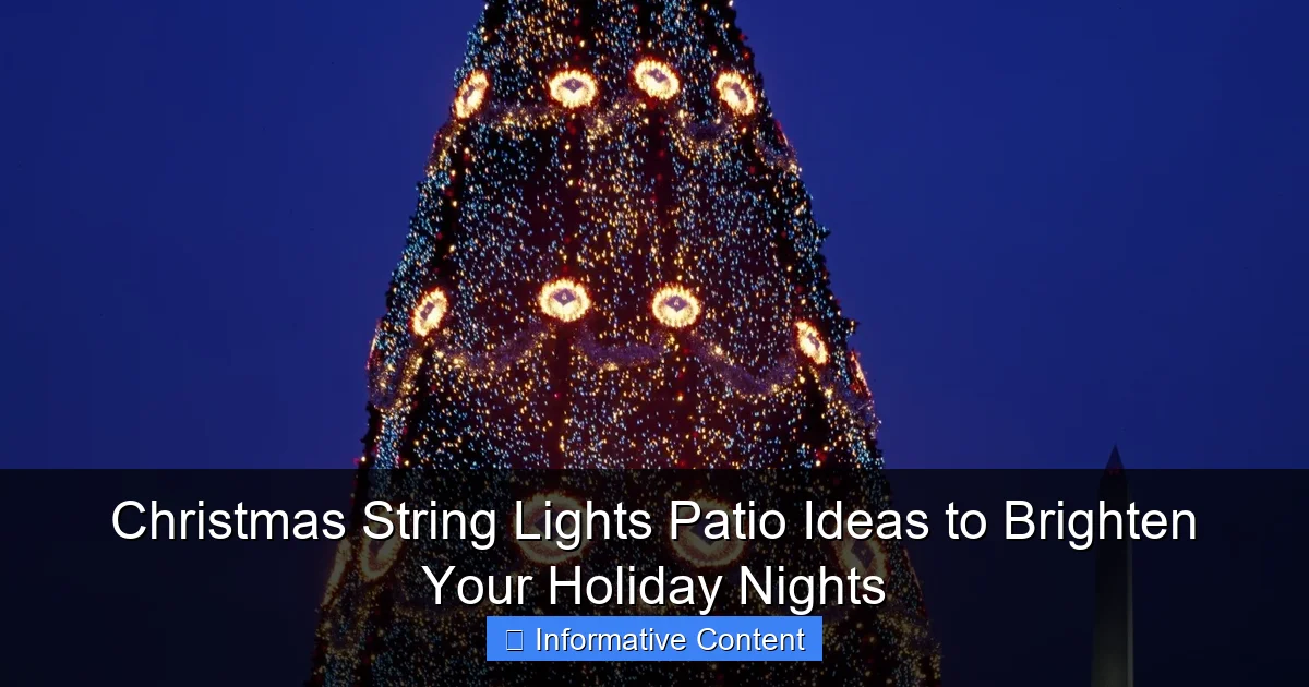 Christmas String Lights Patio Ideas to Brighten Your Holiday Nights