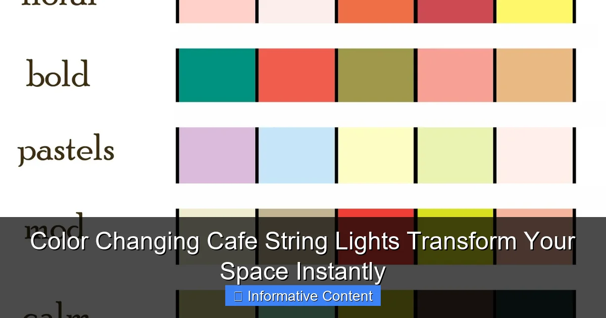 Color Changing Cafe String Lights Transform Your Space Instantly