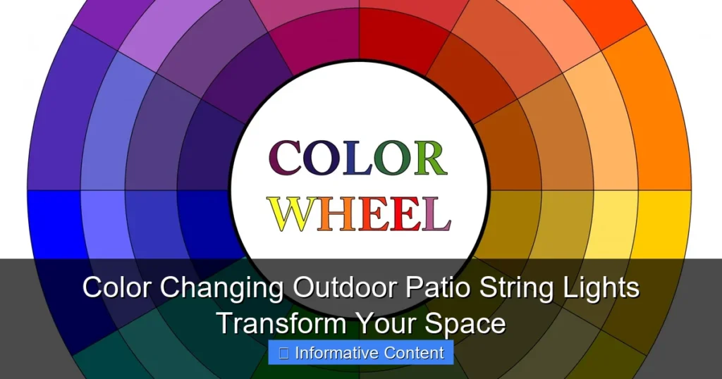 Color Changing Outdoor Patio String Lights Transform Your Space
