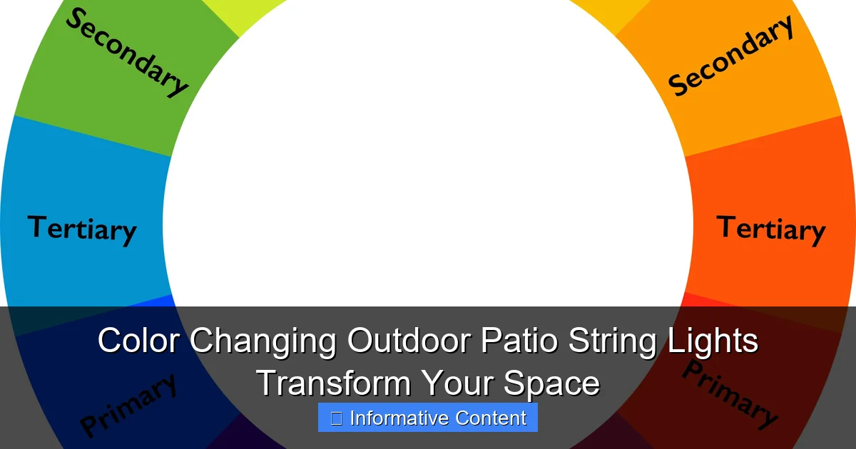 Color Changing Outdoor Patio String Lights Transform Your Space