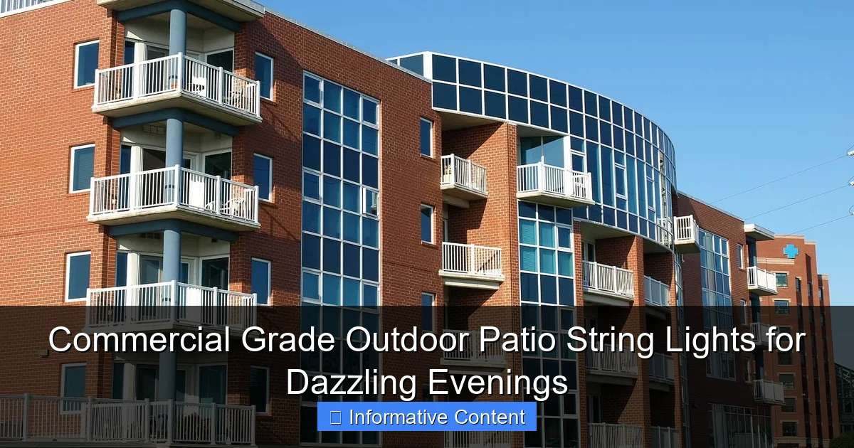 Commercial Grade Outdoor Patio String Lights for Dazzling Evenings