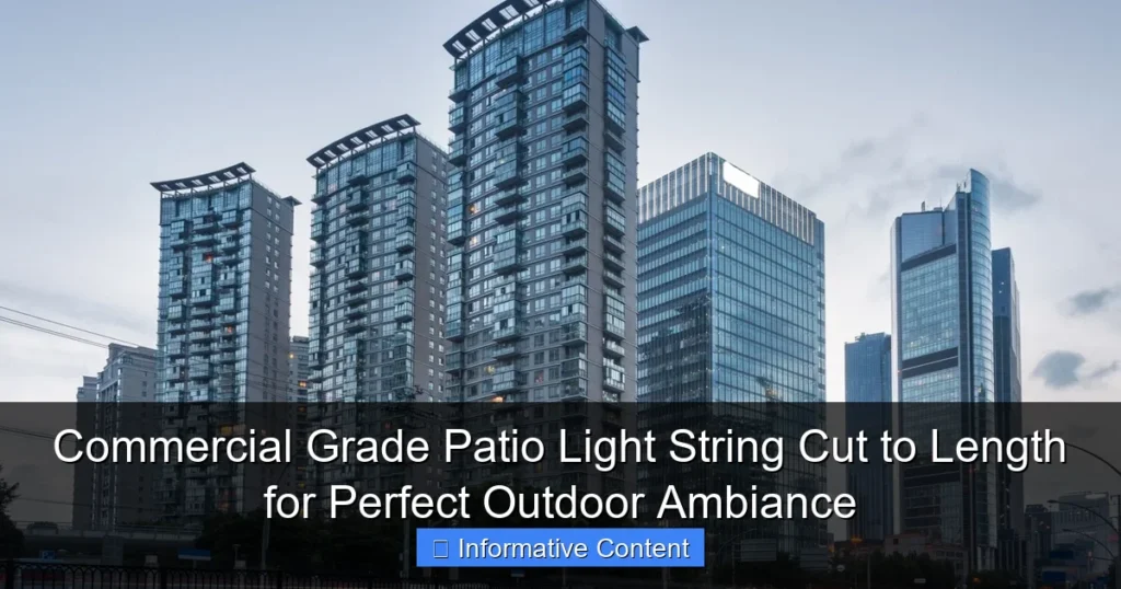 Commercial Grade Patio Light String Cut to Length for Perfect Outdoor Ambiance
