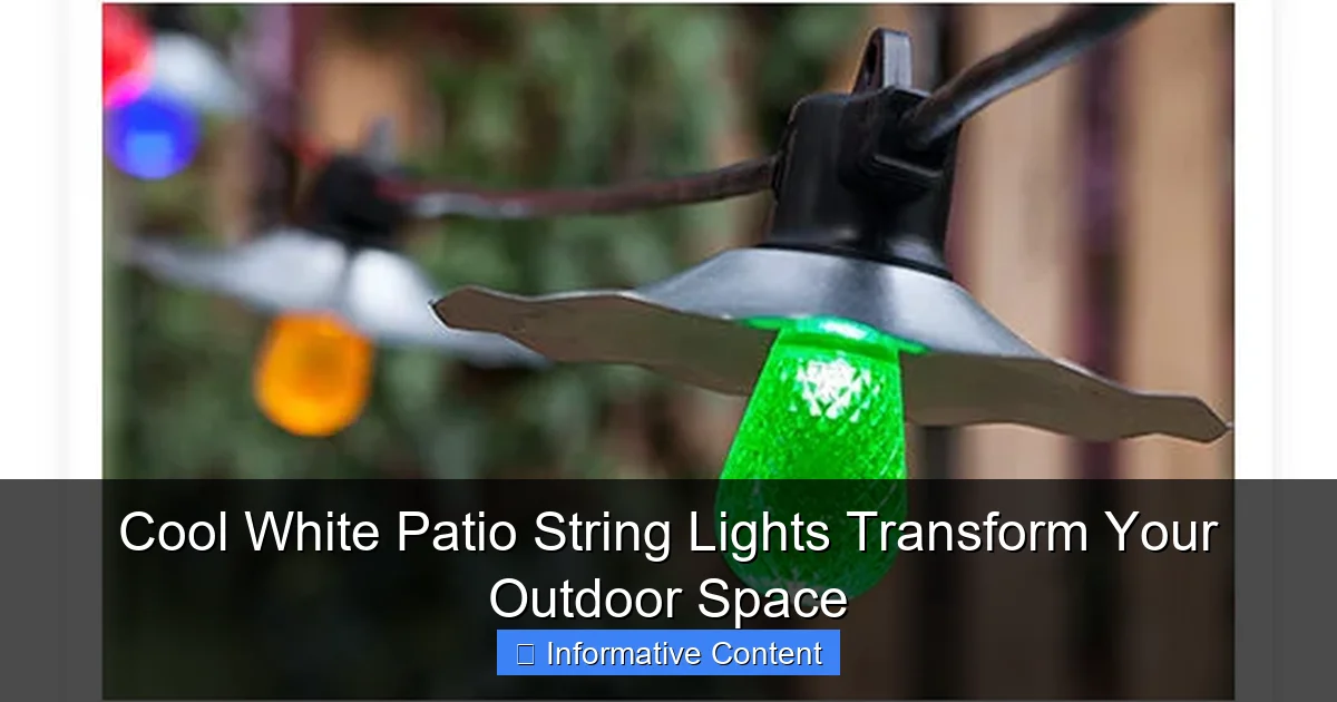 Cool White Patio String Lights Transform Your Outdoor Space