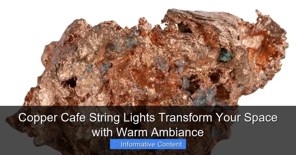 Copper Cafe String Lights Transform Your Space with Warm Ambiance