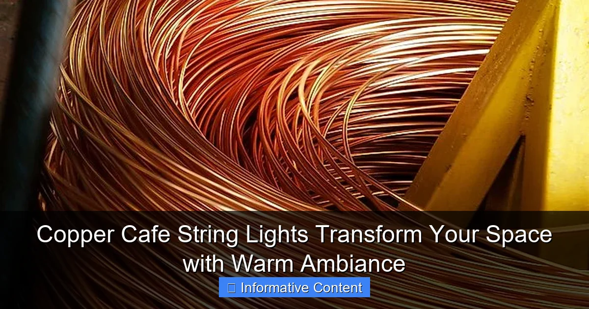 Copper Cafe String Lights Transform Your Space with Warm Ambiance