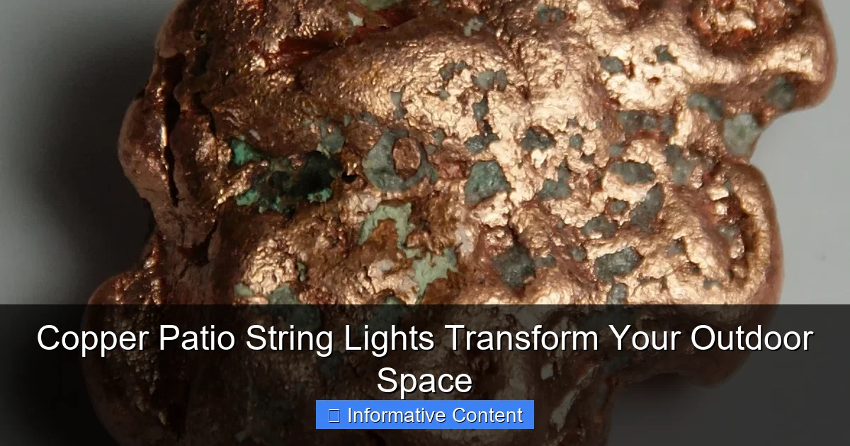 Copper Patio String Lights Transform Your Outdoor Space