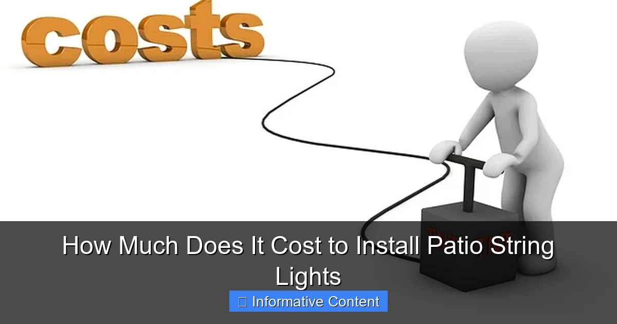 How Much Does It Cost to Install Patio String Lights