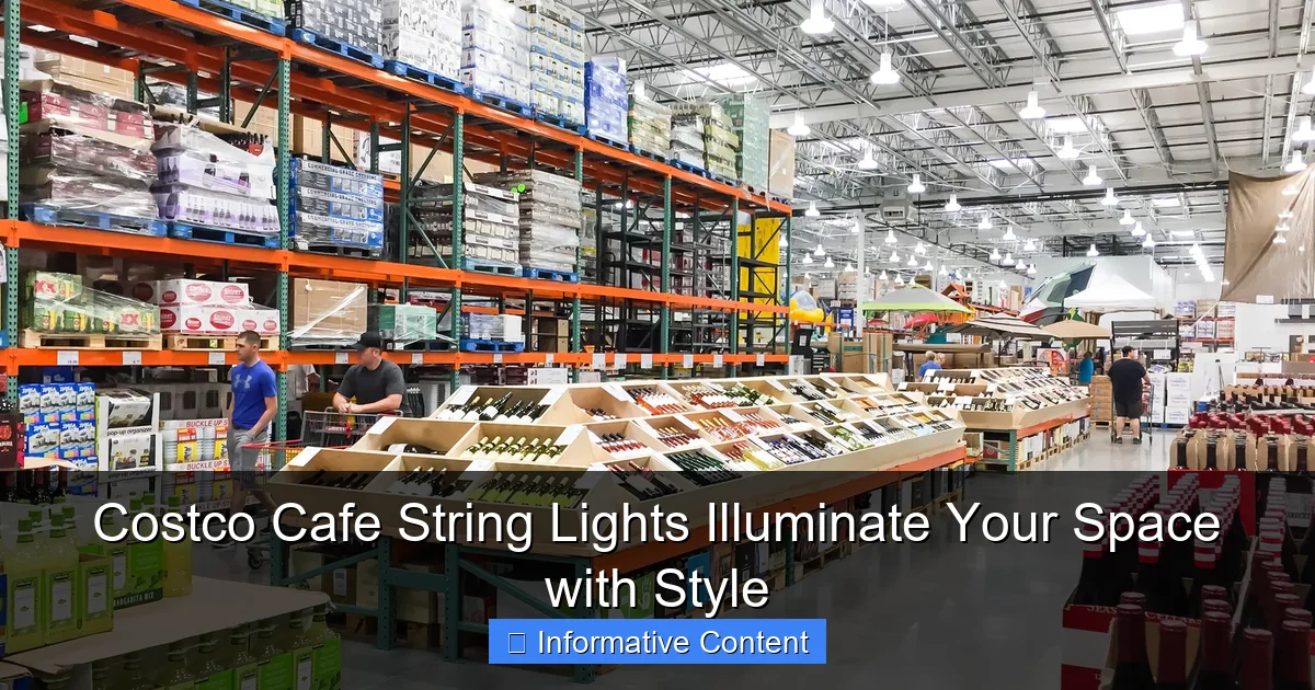 Costco Cafe String Lights Illuminate Your Space with Style