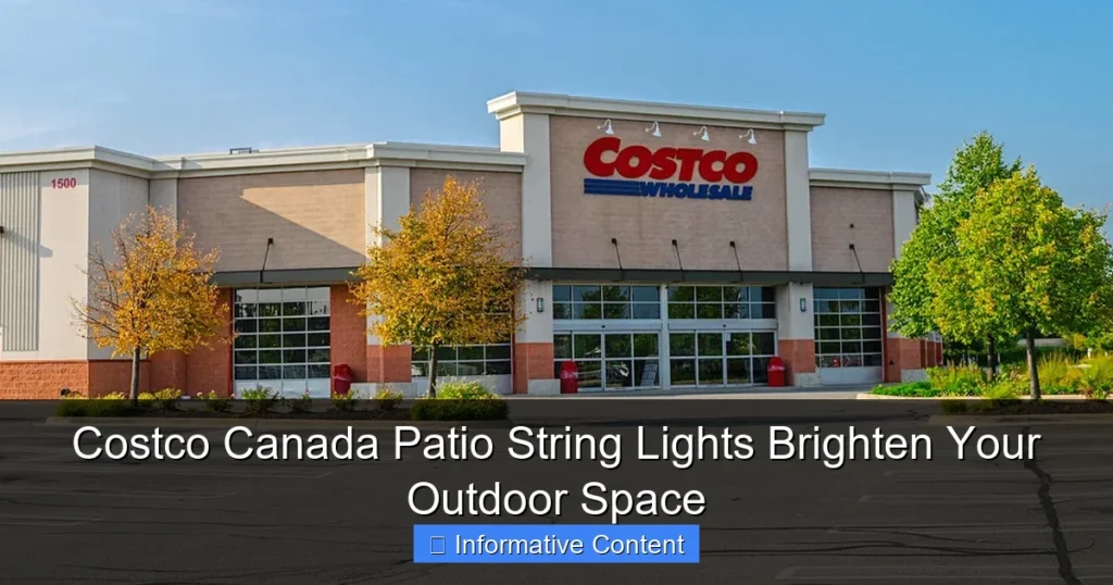 Costco Canada Patio String Lights Brighten Your Outdoor Space