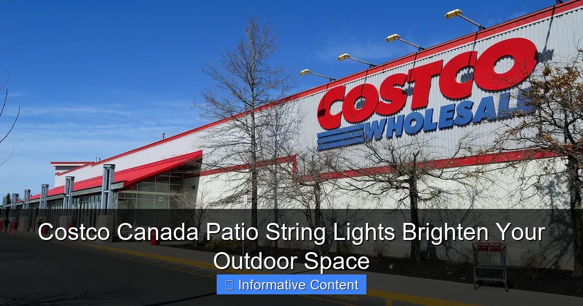 Costco Canada Patio String Lights Brighten Your Outdoor Space