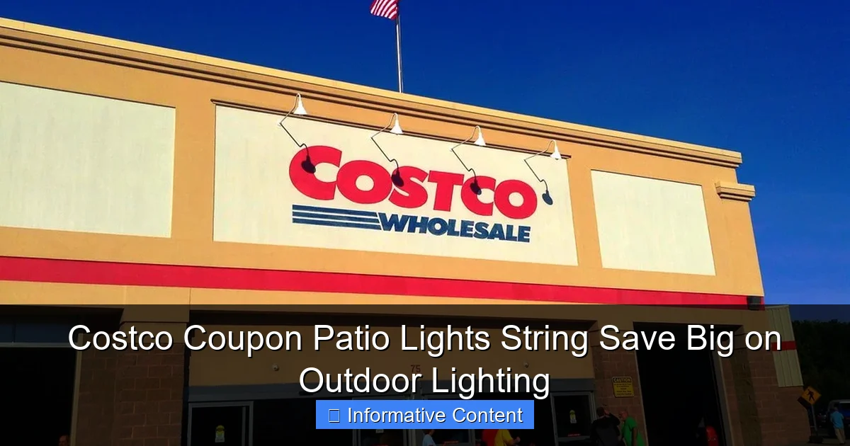 Costco Coupon Patio Lights String Save Big on Outdoor Lighting