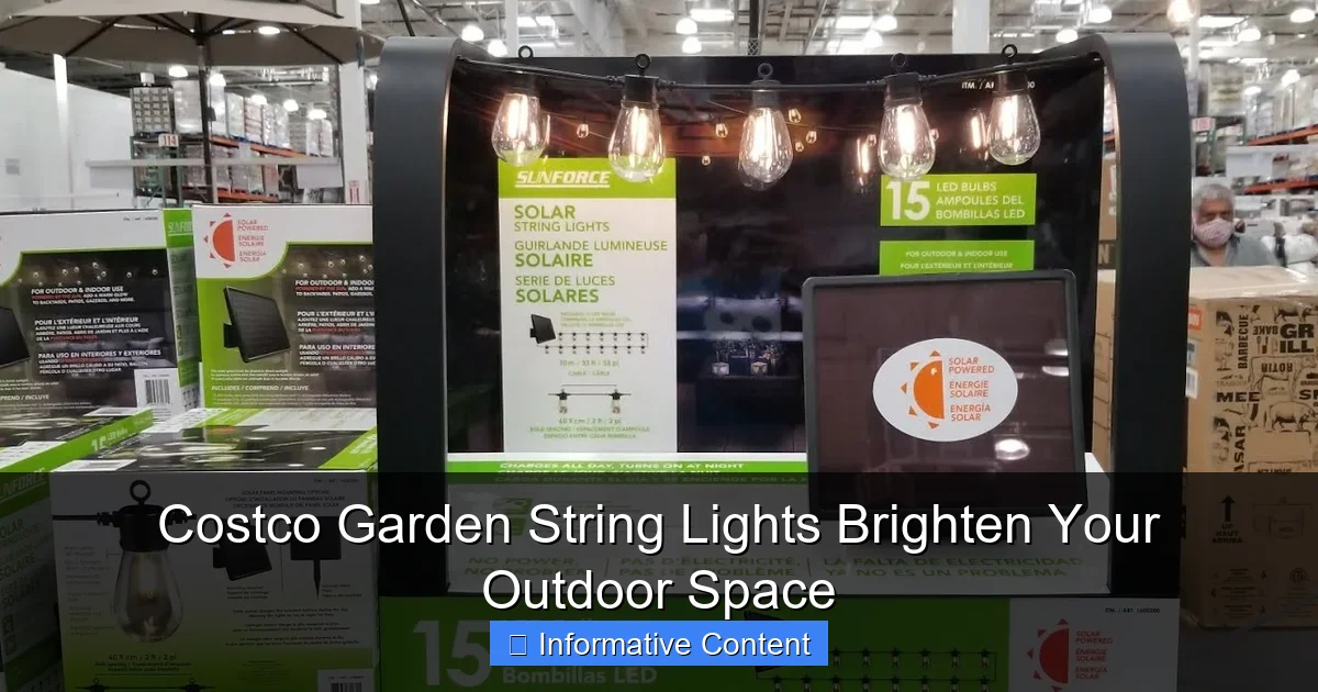 Costco Garden String Lights Brighten Your Outdoor Space