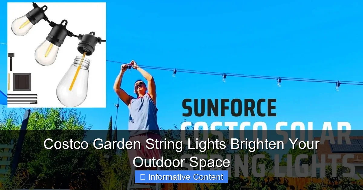 Costco Garden String Lights Brighten Your Outdoor Space