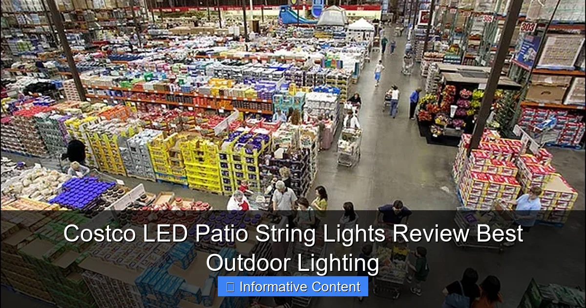 Costco LED Patio String Lights Review Best Outdoor Lighting