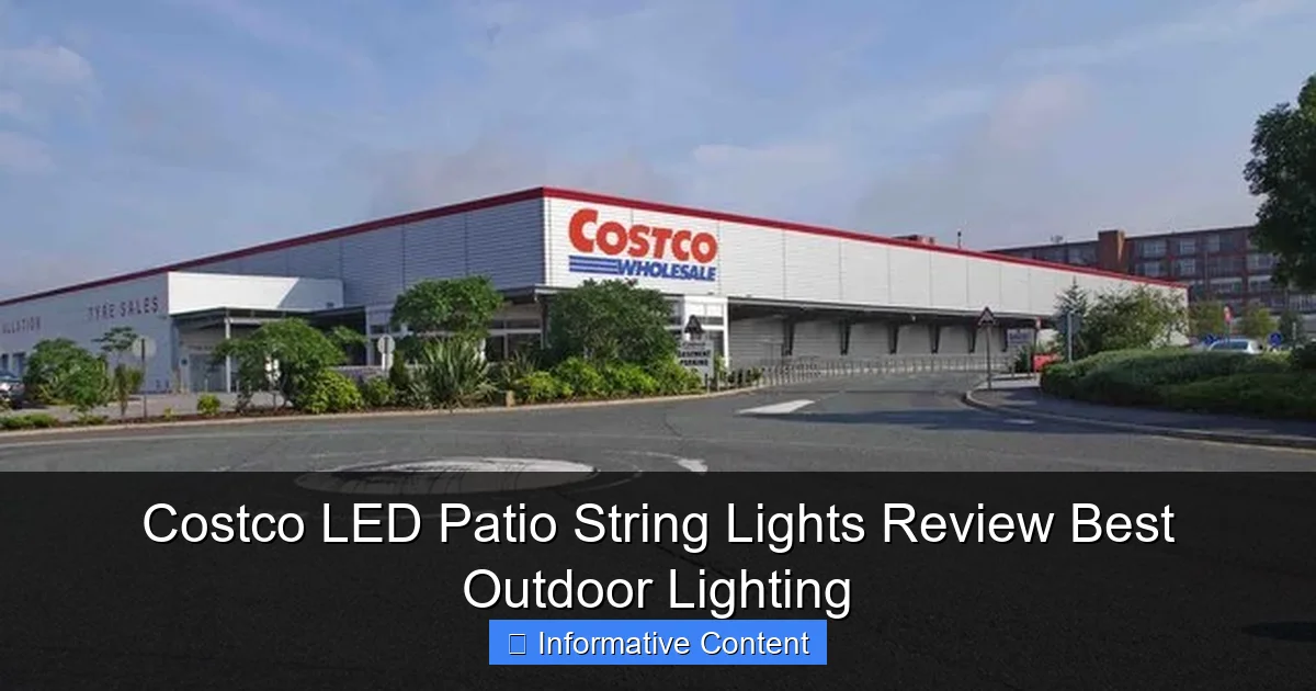 Costco LED Patio String Lights Review Best Outdoor Lighting