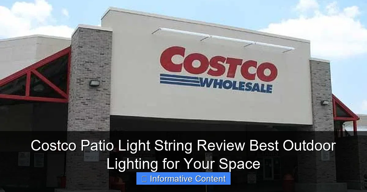 Costco Patio Light String Review Best Outdoor Lighting for Your Space
