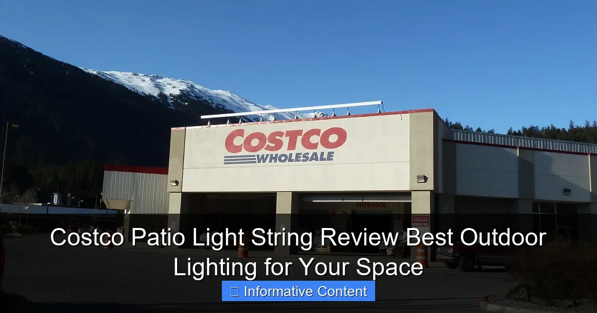 Costco Patio Light String Review Best Outdoor Lighting for Your Space