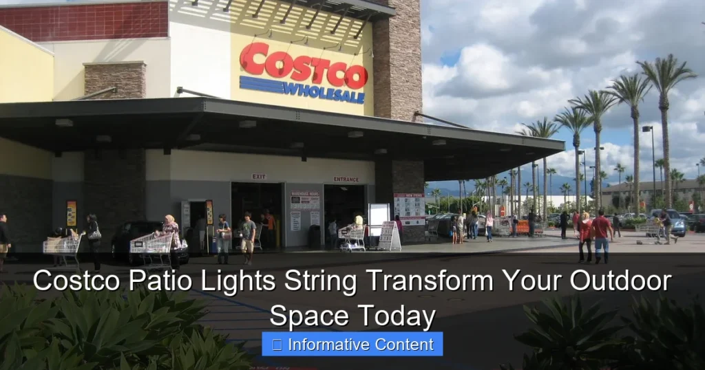 Costco Patio Lights String Transform Your Outdoor Space Today