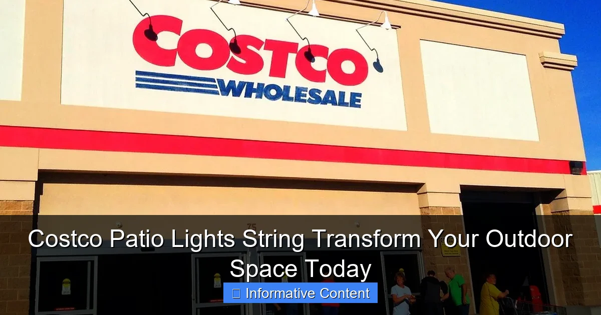 Costco Patio Lights String Transform Your Outdoor Space Today