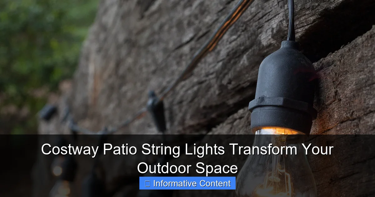 Costway Patio String Lights Transform Your Outdoor Space