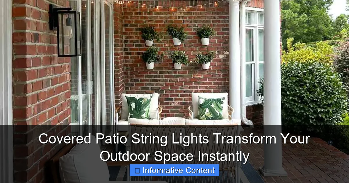Covered Patio String Lights Transform Your Outdoor Space Instantly