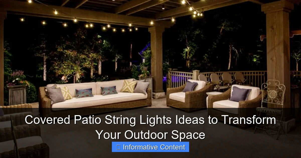 Covered Patio String Lights Ideas to Transform Your Outdoor Space