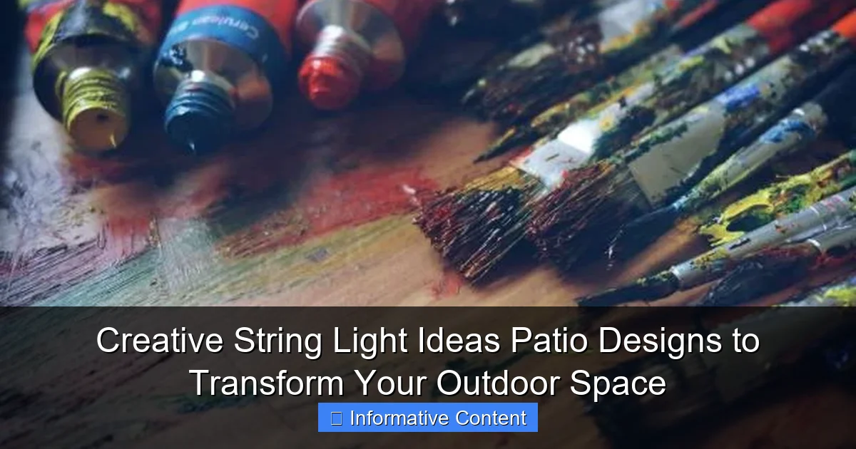 Creative String Light Ideas Patio Designs to Transform Your Outdoor Space