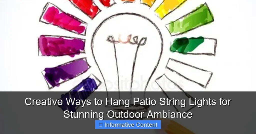Creative Ways to Hang Patio String Lights for Stunning Outdoor Ambiance