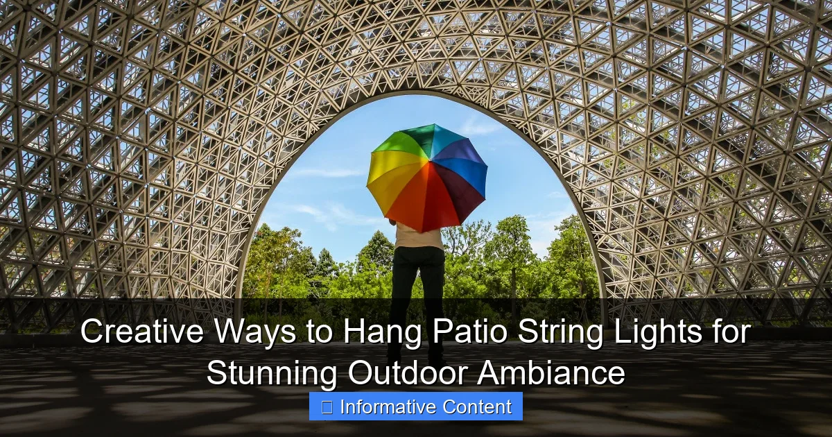 Creative Ways to Hang Patio String Lights for Stunning Outdoor Ambiance